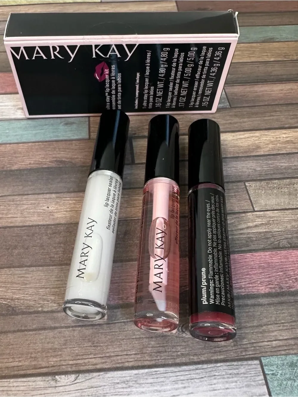 Mary Kay Ultra Stay Lip Lacquer Kit Plum NIB